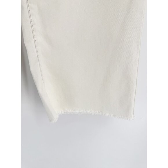 Future Collective With Jenny K. Lopez High-Rise Raw Edge Ecru Jeans 6 - Picture 3 of 7